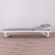 KURVE Sunlounge - White/Grey