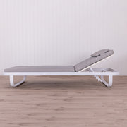 KURVE Sunlounge - White/Grey