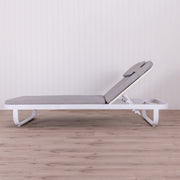 KURVE Sunlounge - White/Grey