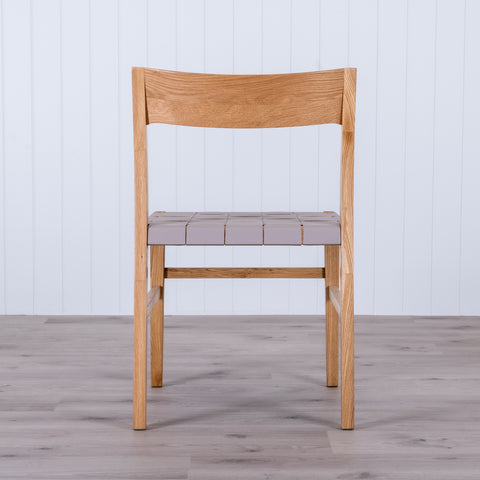 RAVEN Dining Chair  - Oak/Dove Leather