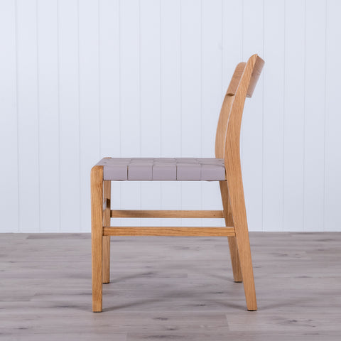 RAVEN Dining Chair  - Oak/Dove Leather