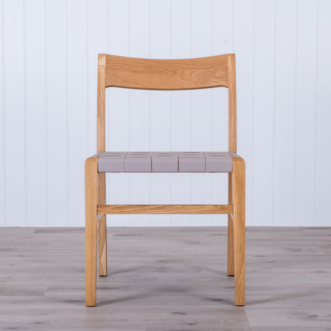 RAVEN Dining Chair  - Oak/Dove Leather