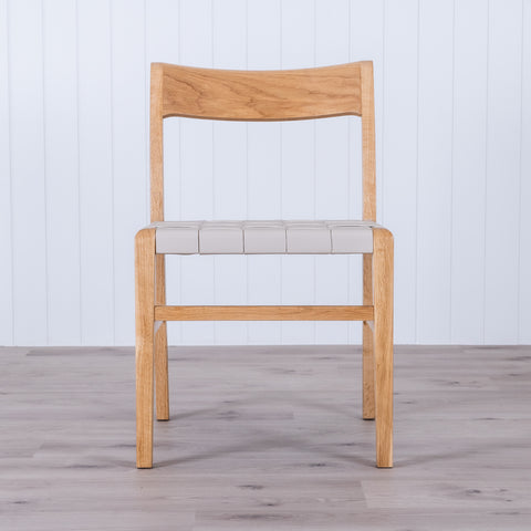 RAVEN Dining Chair - Oak/Almond Leather