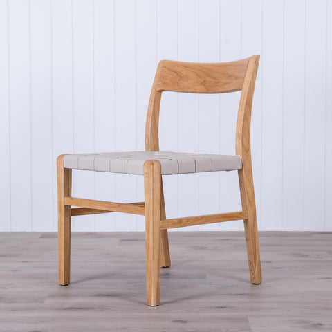 RAVEN Dining Chair - Oak/Almond Leather