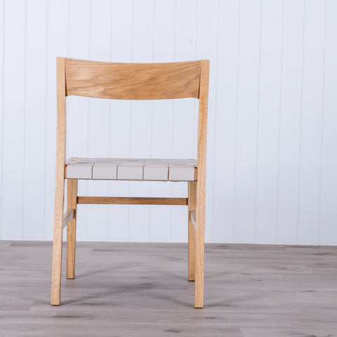 RAVEN Dining Chair - Oak/Almond Leather