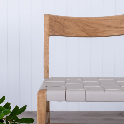 RAVEN Dining Chair - Oak/Almond Leather