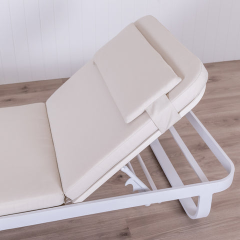 KURVE Sunlounge - White/Natural