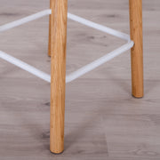 BAXTER Kitchen Stool - Oak/White