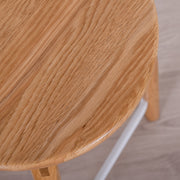 BAXTER Kitchen Stool - Oak/White