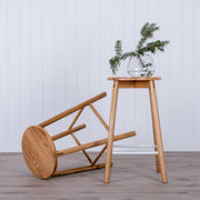 BAXTER Kitchen Stool - Oak/White